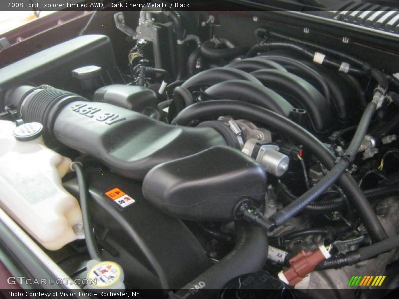 Dark Cherry Metallic / Black 2008 Ford Explorer Limited AWD