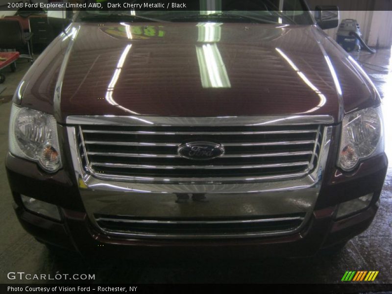 Dark Cherry Metallic / Black 2008 Ford Explorer Limited AWD