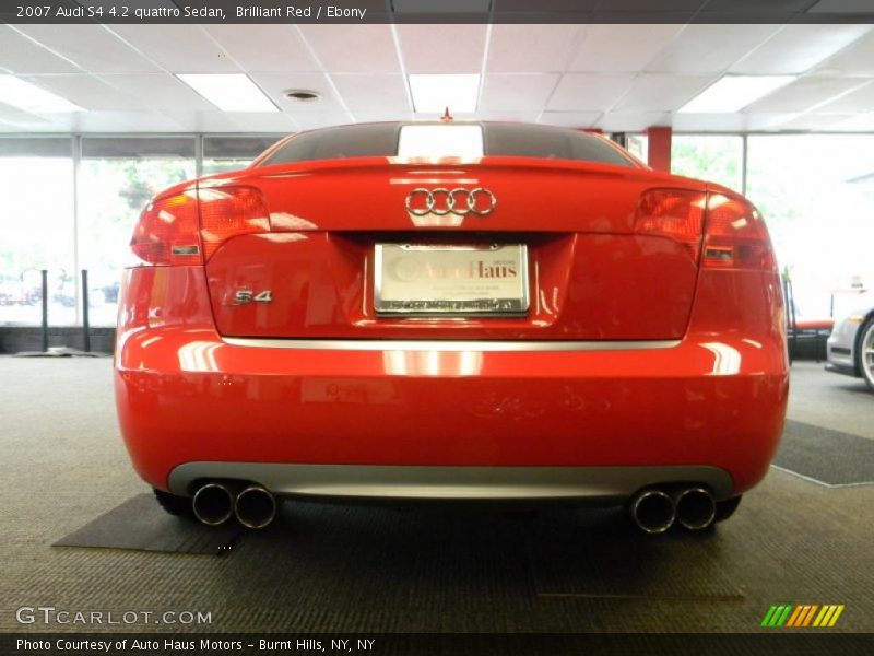 Brilliant Red / Ebony 2007 Audi S4 4.2 quattro Sedan