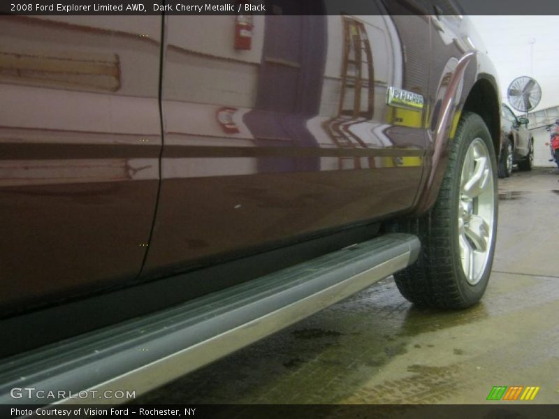 Dark Cherry Metallic / Black 2008 Ford Explorer Limited AWD
