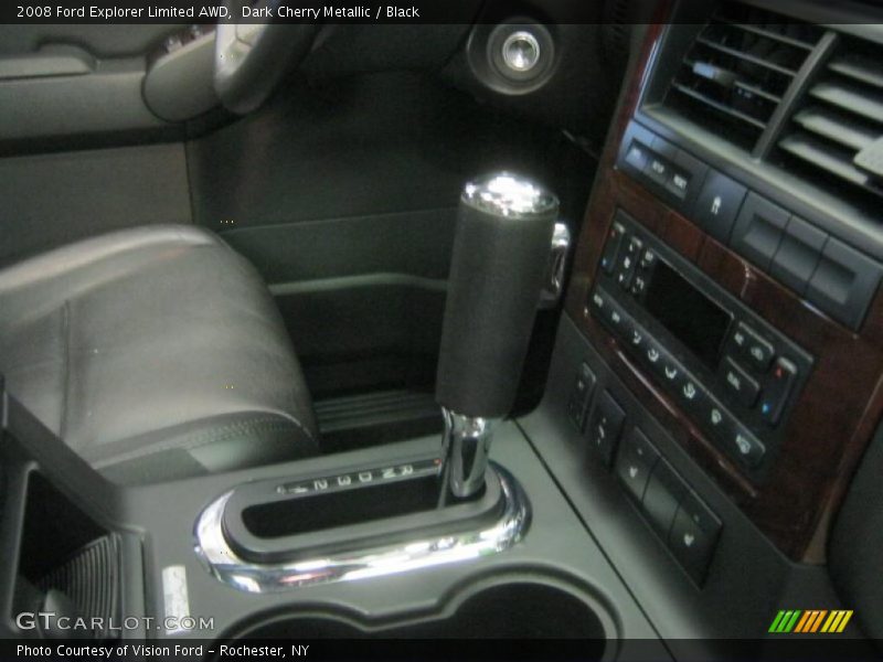 Dark Cherry Metallic / Black 2008 Ford Explorer Limited AWD