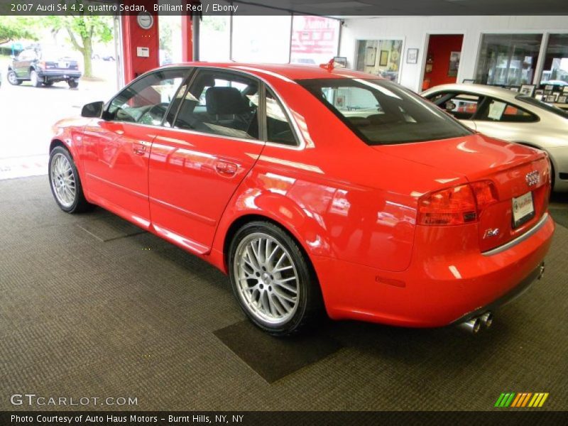 Brilliant Red / Ebony 2007 Audi S4 4.2 quattro Sedan