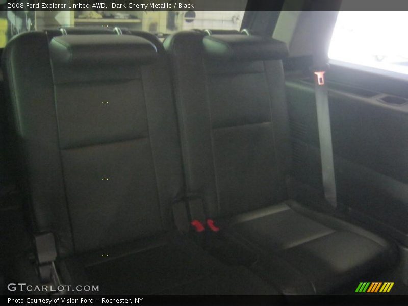 Dark Cherry Metallic / Black 2008 Ford Explorer Limited AWD
