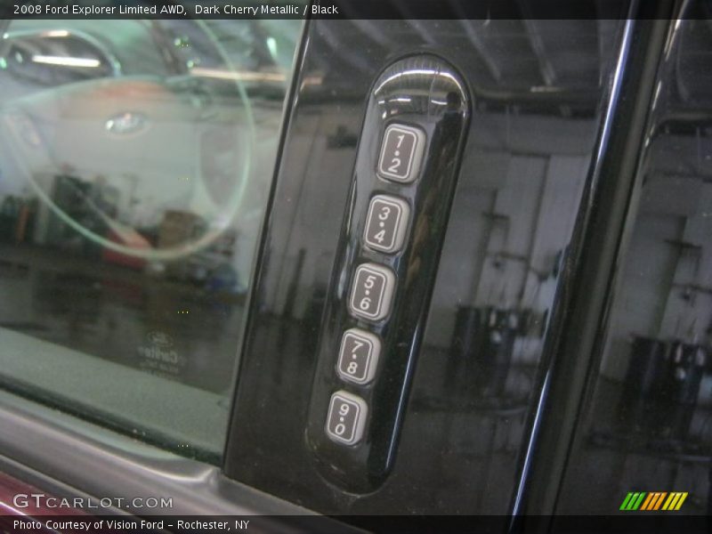 Dark Cherry Metallic / Black 2008 Ford Explorer Limited AWD