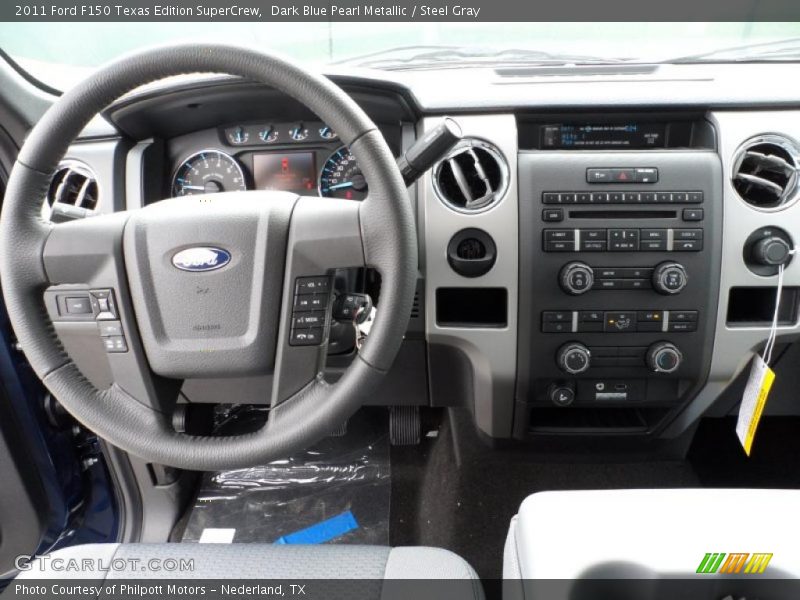 Dark Blue Pearl Metallic / Steel Gray 2011 Ford F150 Texas Edition SuperCrew