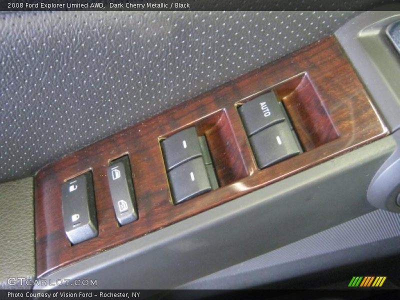 Dark Cherry Metallic / Black 2008 Ford Explorer Limited AWD