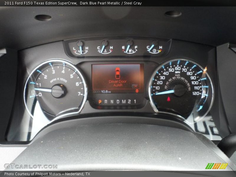 Dark Blue Pearl Metallic / Steel Gray 2011 Ford F150 Texas Edition SuperCrew