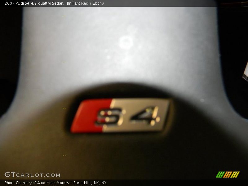 Brilliant Red / Ebony 2007 Audi S4 4.2 quattro Sedan