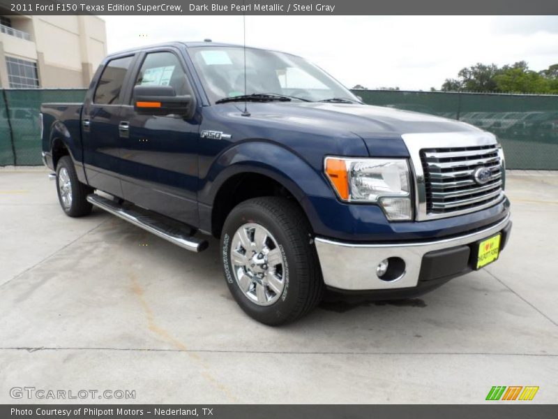 Dark Blue Pearl Metallic / Steel Gray 2011 Ford F150 Texas Edition SuperCrew