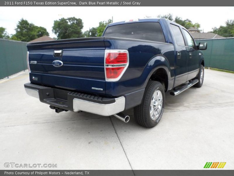 Dark Blue Pearl Metallic / Steel Gray 2011 Ford F150 Texas Edition SuperCrew