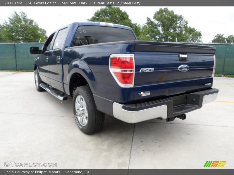 Dark Blue Pearl Metallic / Steel Gray 2011 Ford F150 Texas Edition SuperCrew