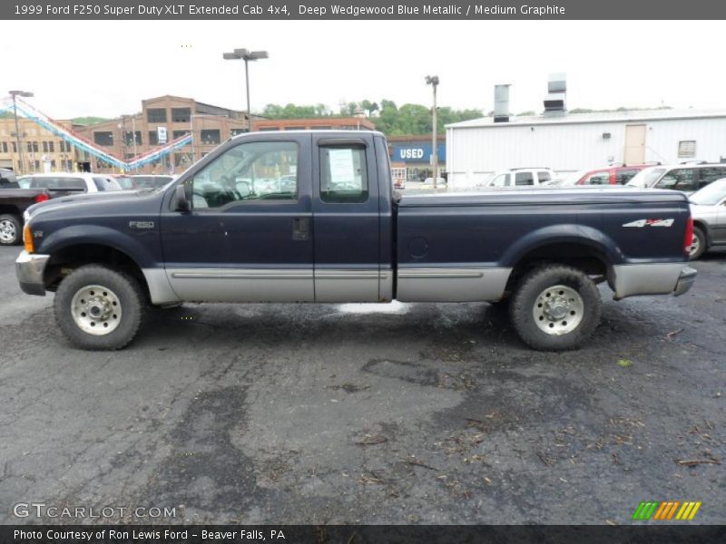  1999 F250 Super Duty XLT Extended Cab 4x4 Deep Wedgewood Blue Metallic