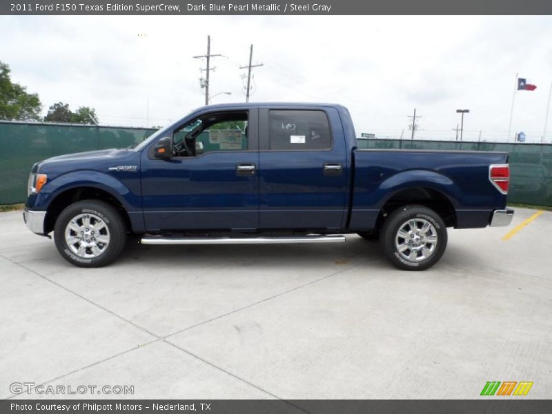 Dark Blue Pearl Metallic / Steel Gray 2011 Ford F150 Texas Edition SuperCrew