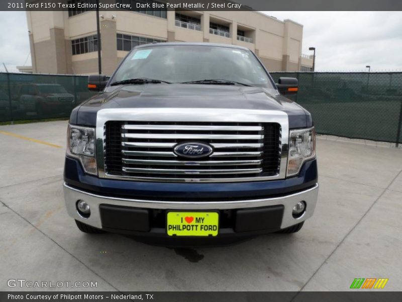 Dark Blue Pearl Metallic / Steel Gray 2011 Ford F150 Texas Edition SuperCrew