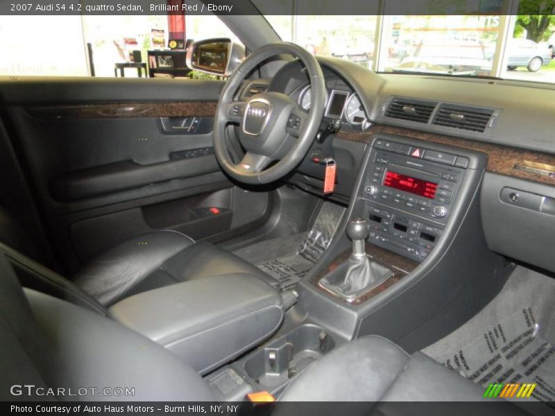Brilliant Red / Ebony 2007 Audi S4 4.2 quattro Sedan