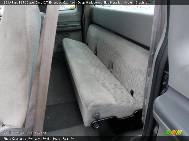 Deep Wedgewood Blue Metallic / Medium Graphite 1999 Ford F250 Super Duty XLT Extended Cab 4x4