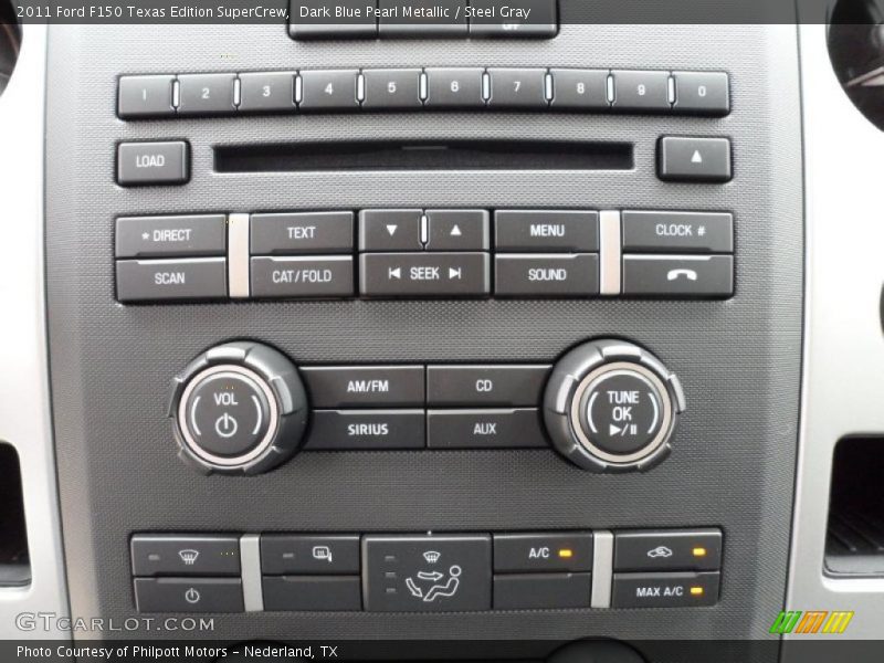 Dark Blue Pearl Metallic / Steel Gray 2011 Ford F150 Texas Edition SuperCrew