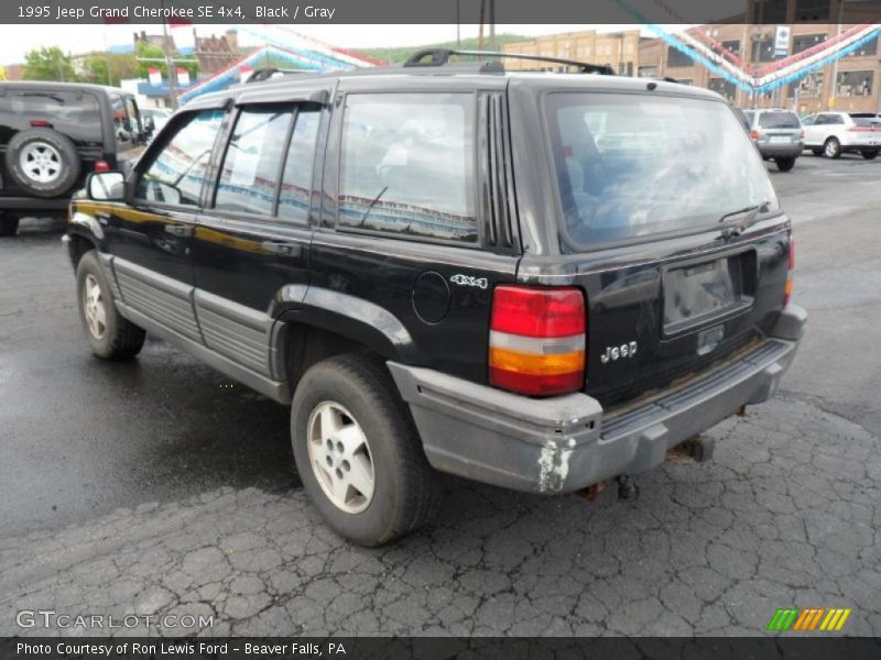 Black / Gray 1995 Jeep Grand Cherokee SE 4x4