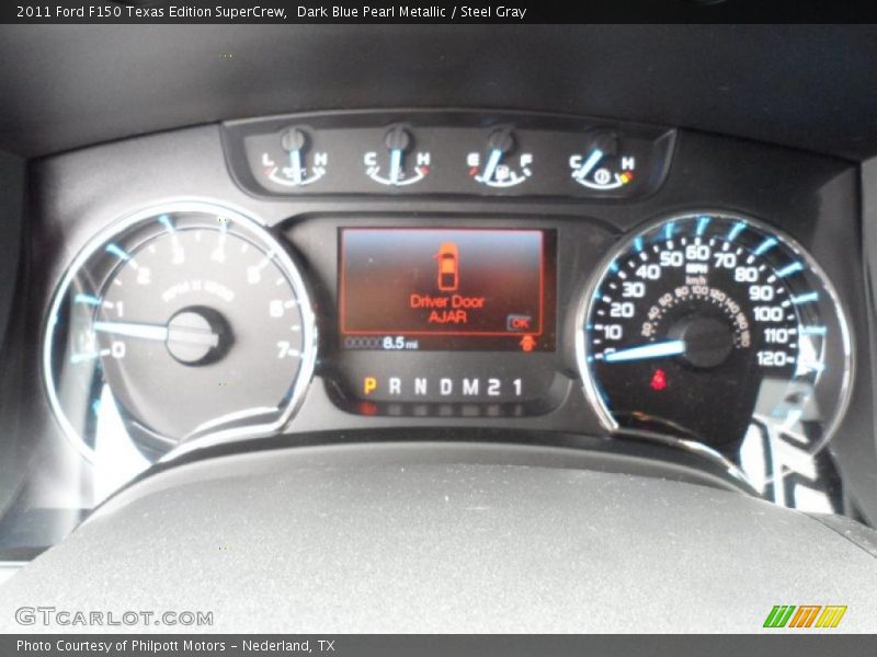 Dark Blue Pearl Metallic / Steel Gray 2011 Ford F150 Texas Edition SuperCrew