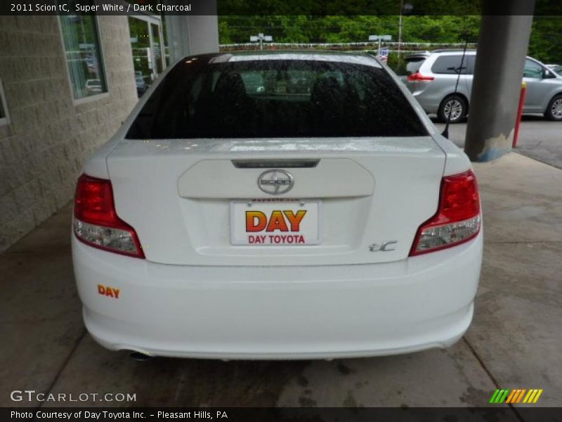 Super White / Dark Charcoal 2011 Scion tC