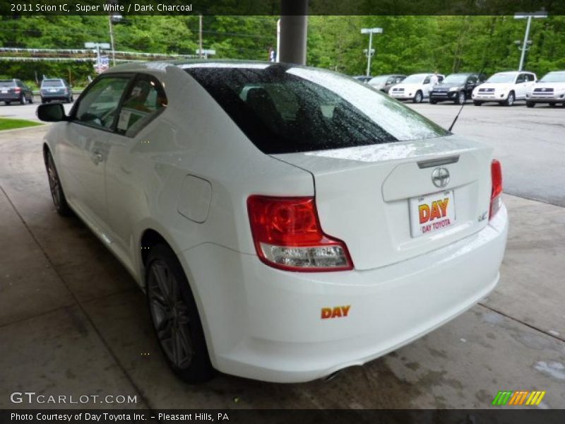 Super White / Dark Charcoal 2011 Scion tC