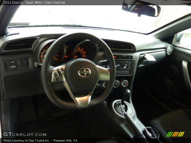 Super White / Dark Charcoal 2011 Scion tC