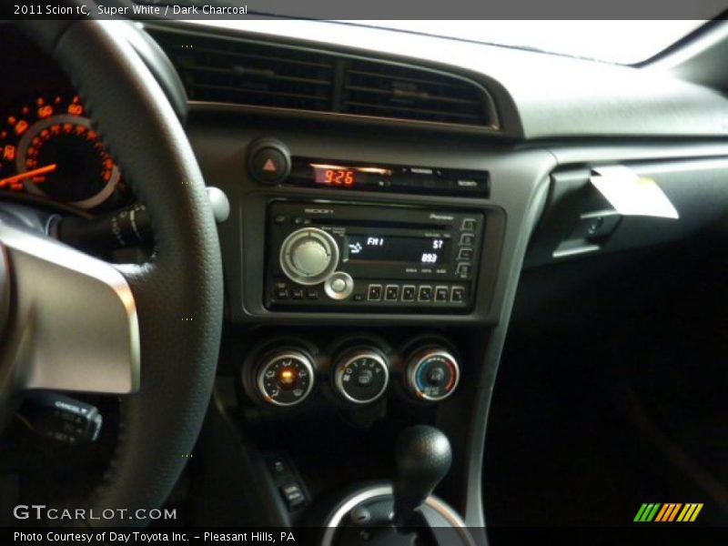 Super White / Dark Charcoal 2011 Scion tC