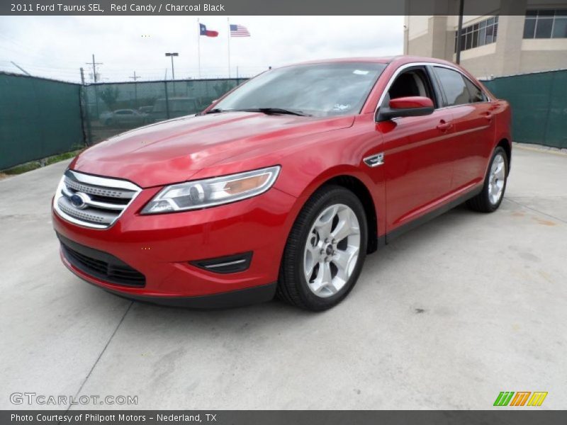 Red Candy / Charcoal Black 2011 Ford Taurus SEL