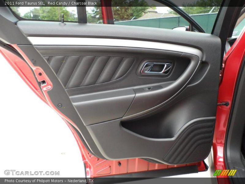 Red Candy / Charcoal Black 2011 Ford Taurus SEL