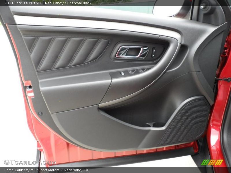 Red Candy / Charcoal Black 2011 Ford Taurus SEL