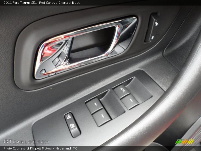 Red Candy / Charcoal Black 2011 Ford Taurus SEL
