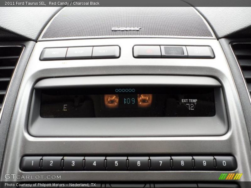 Red Candy / Charcoal Black 2011 Ford Taurus SEL