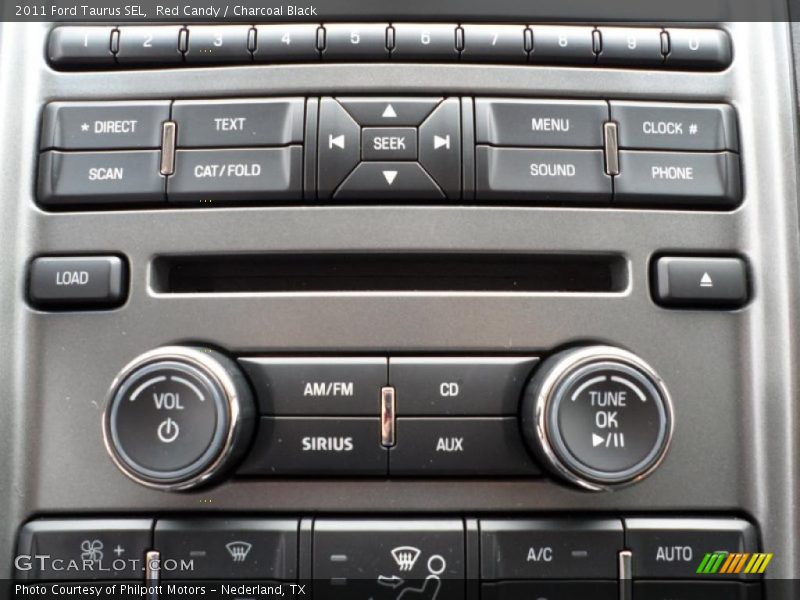Red Candy / Charcoal Black 2011 Ford Taurus SEL
