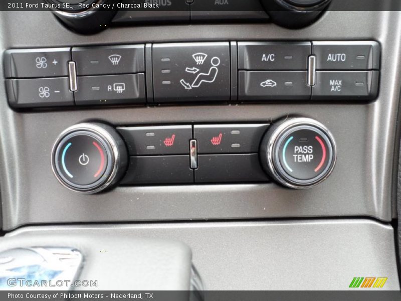 Red Candy / Charcoal Black 2011 Ford Taurus SEL