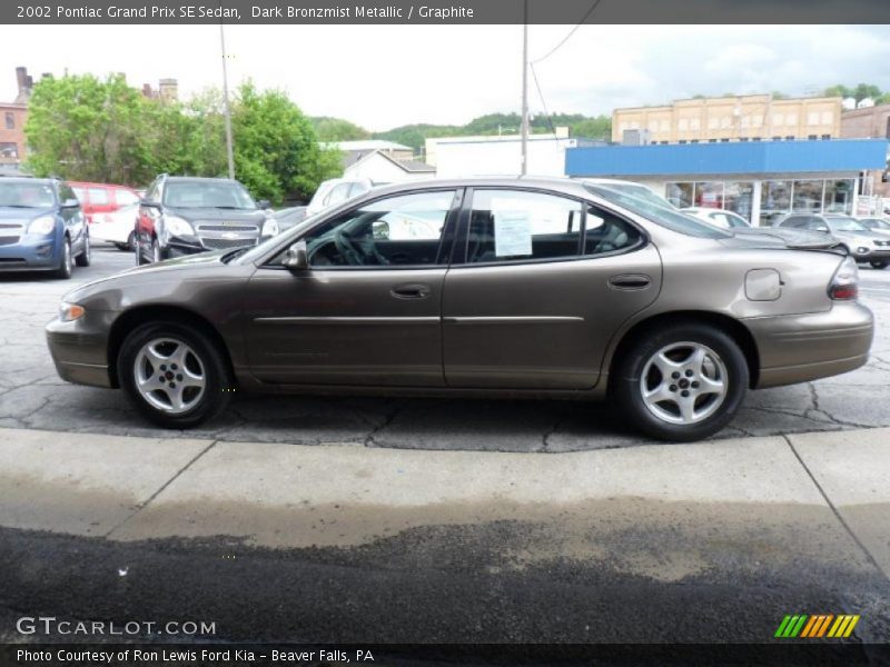 Dark Bronzmist Metallic / Graphite 2002 Pontiac Grand Prix SE Sedan