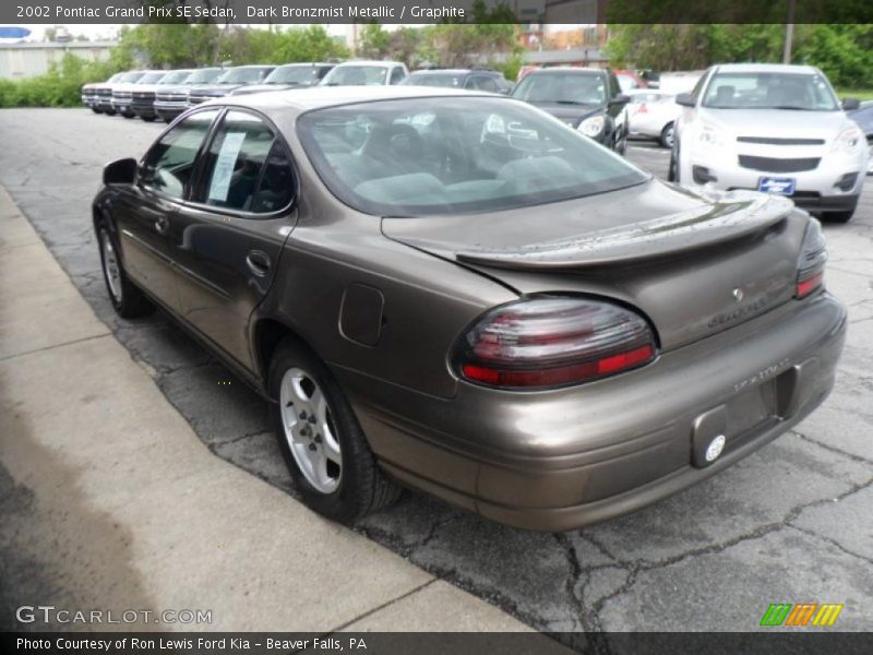 Dark Bronzmist Metallic / Graphite 2002 Pontiac Grand Prix SE Sedan