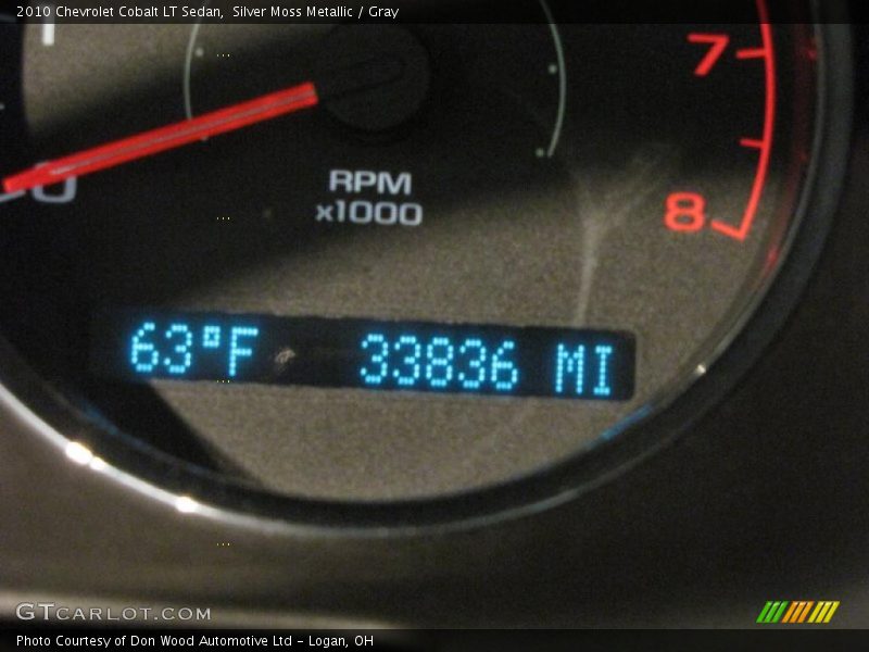 Silver Moss Metallic / Gray 2010 Chevrolet Cobalt LT Sedan