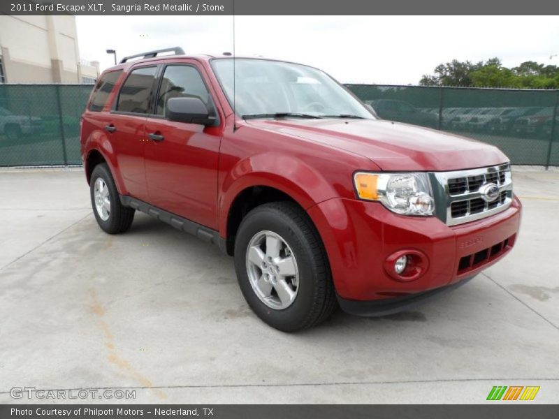 Sangria Red Metallic / Stone 2011 Ford Escape XLT