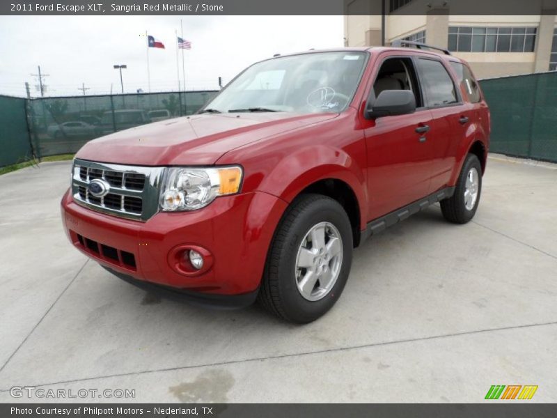 Sangria Red Metallic / Stone 2011 Ford Escape XLT