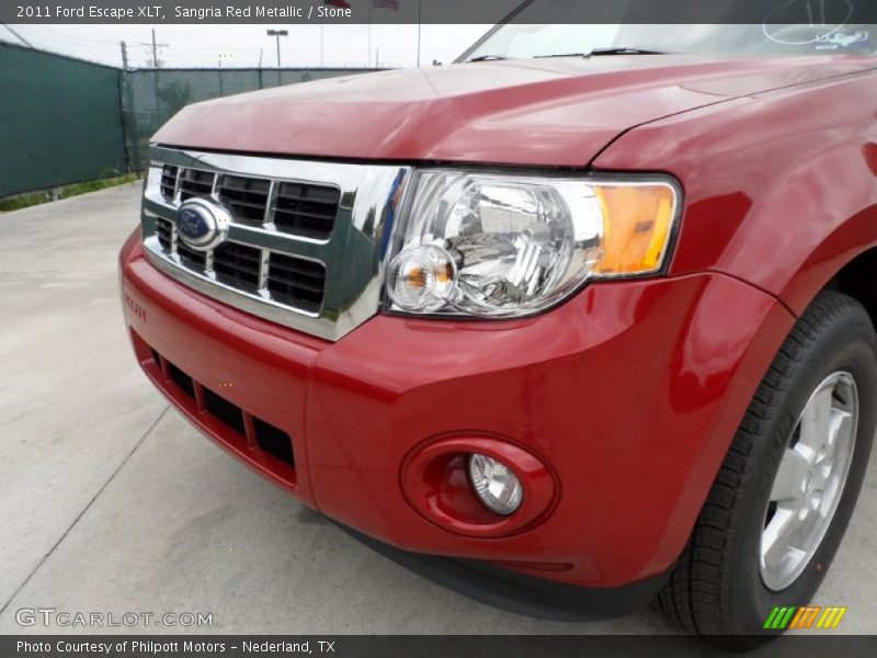 Sangria Red Metallic / Stone 2011 Ford Escape XLT