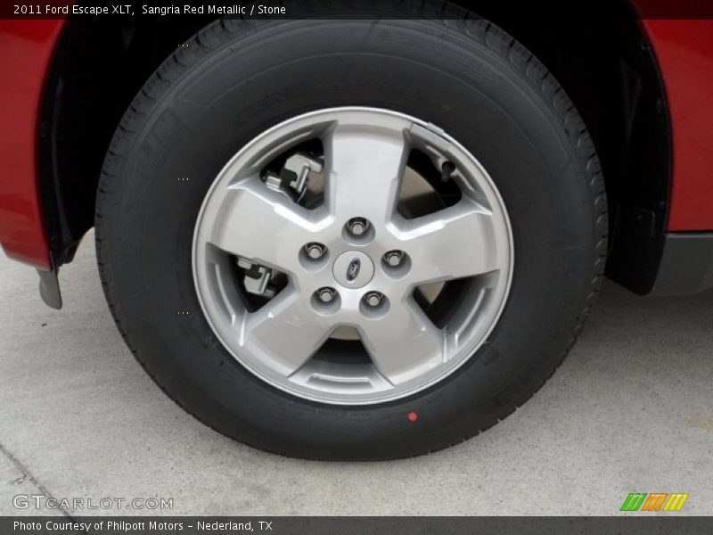Sangria Red Metallic / Stone 2011 Ford Escape XLT