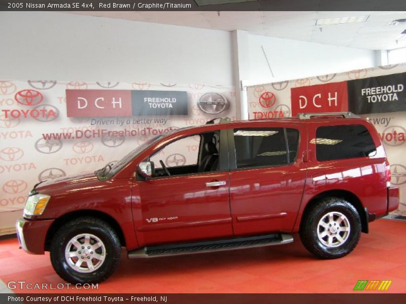 Red Brawn / Graphite/Titanium 2005 Nissan Armada SE 4x4