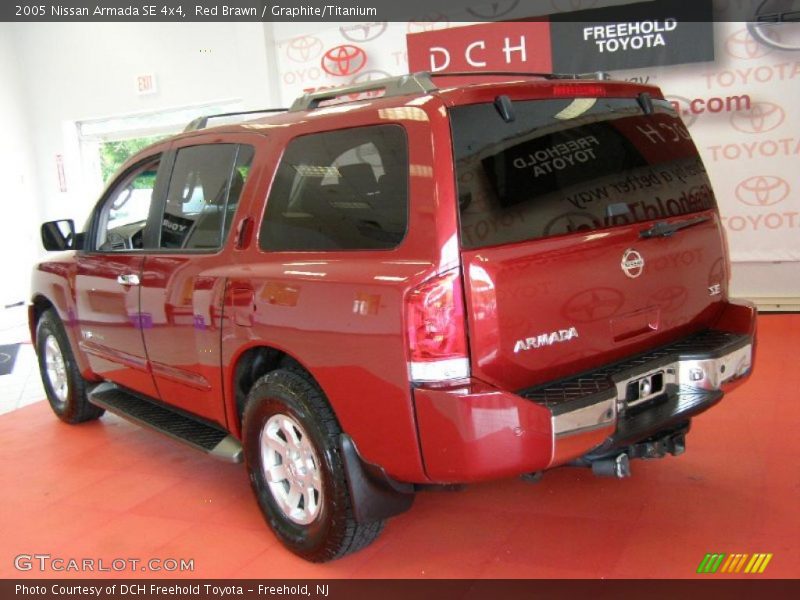 Red Brawn / Graphite/Titanium 2005 Nissan Armada SE 4x4