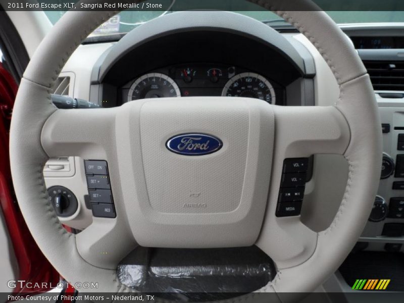 Sangria Red Metallic / Stone 2011 Ford Escape XLT