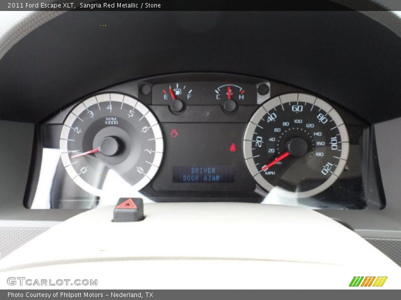 Sangria Red Metallic / Stone 2011 Ford Escape XLT