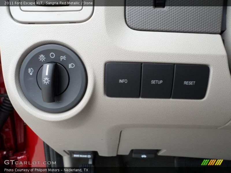 Sangria Red Metallic / Stone 2011 Ford Escape XLT