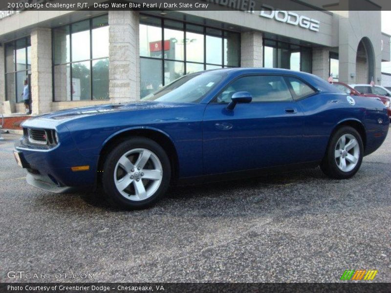 Deep Water Blue Pearl / Dark Slate Gray 2010 Dodge Challenger R/T