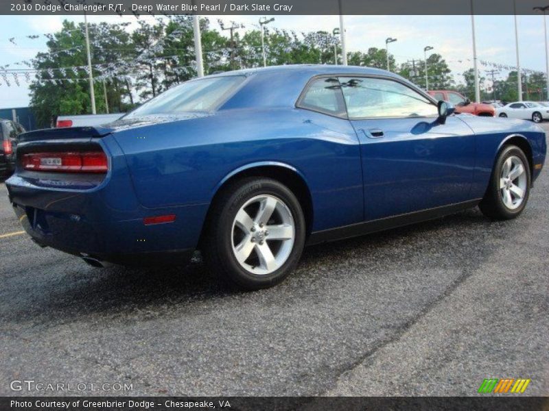 Deep Water Blue Pearl / Dark Slate Gray 2010 Dodge Challenger R/T