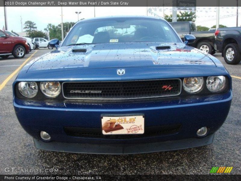 Deep Water Blue Pearl / Dark Slate Gray 2010 Dodge Challenger R/T