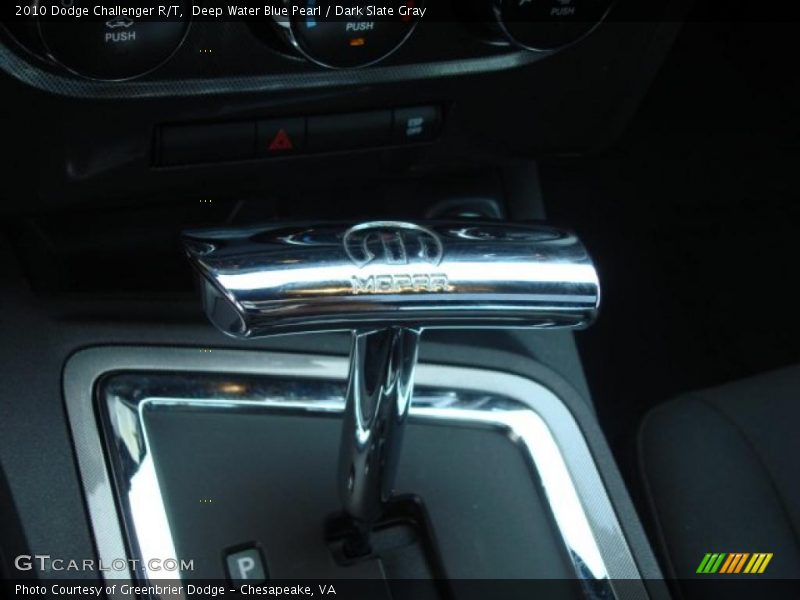 Deep Water Blue Pearl / Dark Slate Gray 2010 Dodge Challenger R/T